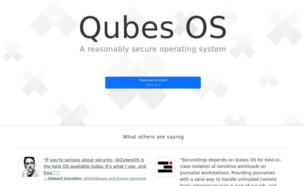 Computerbeveiliging met het gebruik van de Operatie Systeem: Qubes OS